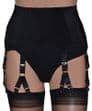12 Clip 6 Strap (V-Clip) Suspender Belt in White or Black