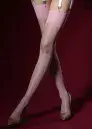 12 Denier Sheer Stockings with Wide Welt in Blue or Baby Pink