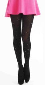 120 Denier thick opaques with Diamantes