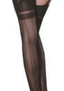 15 Den Nylons Stockings with Seams in Tan, Nude, Grey or Black