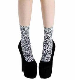 40 Denier Leopard Print Socks