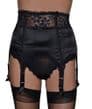 6 Strap Boned Suspender Belt in Pink, Gold, White or Black