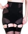 6 Strap Long-line Mesh Girdle  in White, Black or Red