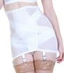 6 Strap Long-line Mesh Girdle  in White, Black or Red