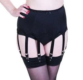 8 Strap Suspender Belt in Black or White