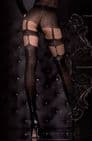 Ballerina 300 Luxury Black & Silver Seamed Tights