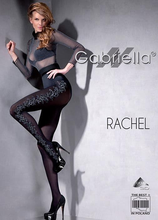 Stunning Black Tights with 3D Pattern
