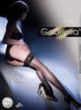 20 Denier Black Lace Top Hold up Stockings with Seams