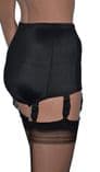Black Vintage Style Panty Girdle with 6 Suspenders