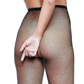 Crotchless Fishnet Tights, Regular and Plus Sizes