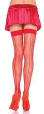 Fishnet stockings with seams in Red, White or Black