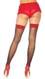 Leg Avenue 1083 Contrast Seamed Stockings with Bow