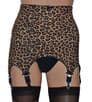 Leopard Print Girdle with 6 Suspender Straps