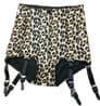 Leopard Print Panty Girdle with Garters / Suspenders