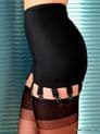 12 or 14 Strap Black Retro Style Girdle