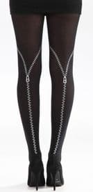Pamela Mann Flocked Zip Tights