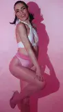 High Shine Pink Crotchless Tights in 15 denier, Regular & Plus Sizes