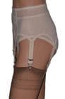 Pull-on Retro 6 Strap Suspender Belt & Knickers set in Beige