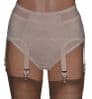 Pull-on Retro 6 Strap Suspender Belt & Knickers set in Beige