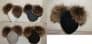 Real Raccoon Fur Pom Beanie Hats with 2 x Large 18cm Poms