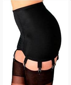 Retro Girdle with 8 or 10 Suspender Straps, Black or White
