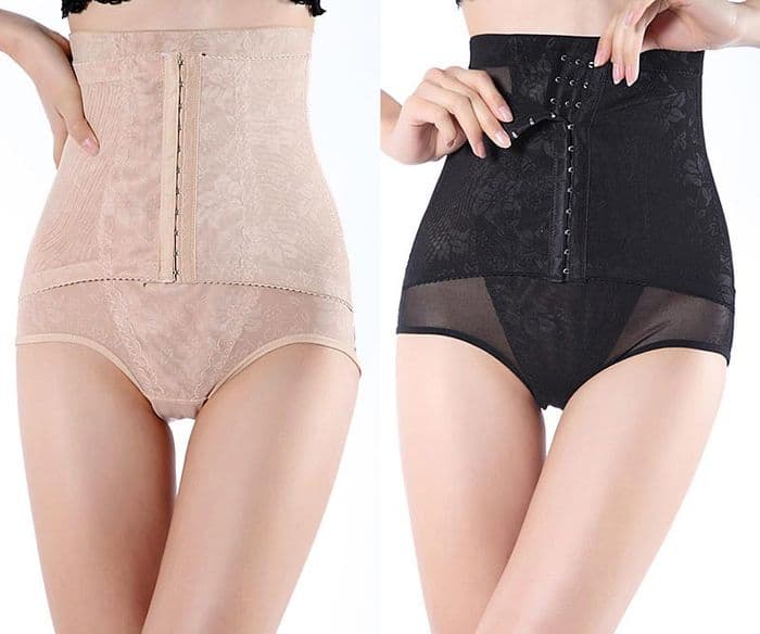 Retro Style Firm Control Panty Girdle in Black or Nude
