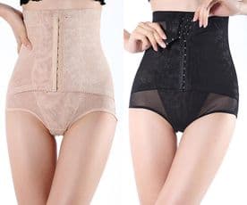 Retro Style Firm Control Panty Girdle in Black or Nude