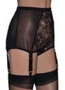 Retro Style High Waist Knickers / Panty Girdle with Suspenders in Black