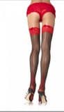 Seamed Stockings with Contrasting Corset Tops Leg Avenue 1039