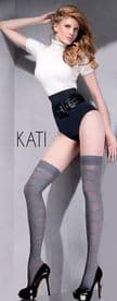 Smokey Grey Patterned Over Knees