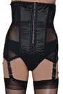 Underbust Corset Style Longline Girdle with 6 Suspender Straps