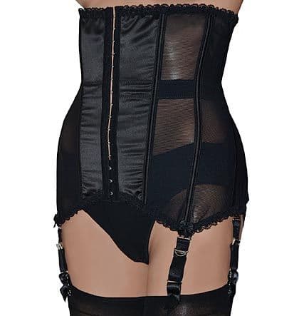 Underbust Corset Style Longline Girdle with 6 Suspender Straps