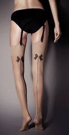 Veneziana Lolita Nude Seamed Stockings