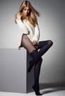 Veneziana Marisol 60 / 20 Den Black Ribbed Tights