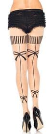 Vintage Bow Backseam Tights