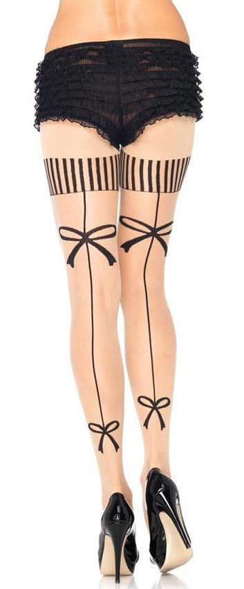 Leg Avenue Vintage Bow Backseam Tights