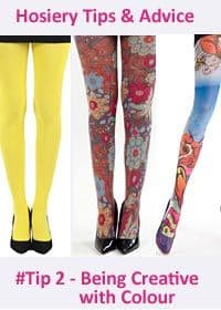 Make the most of coloured hosiery
