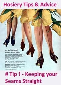 keeping seams straight on tights and stockings