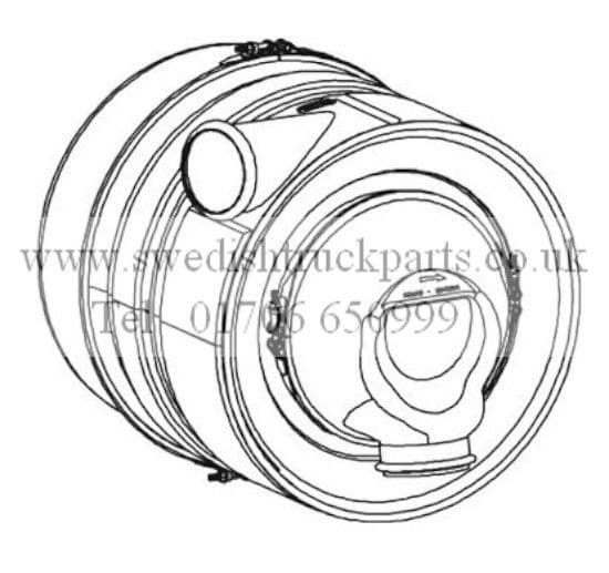 Scania Exhaust Silencer SCR 2028508 P230 P270 P280 P310 P320 P340 P360 ...