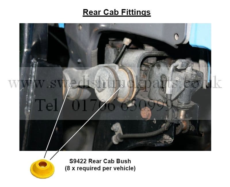 Scania Rear Cab Mounting Bush 1894408 1481245 1343134 P230 P270 P280 ...
