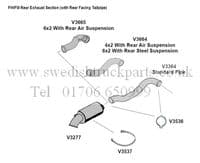 Volvo Secondary Exhaust Silencer Connecting Pipe FH FM FM7 FM10 FM12 ...
