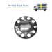 V5068A Wheel Trims (Pair) Stainless Steel (Volvo Embossed)