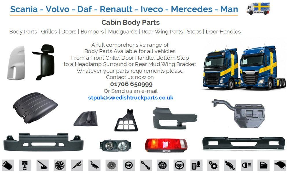 Swedish Truck Parts Body Parts