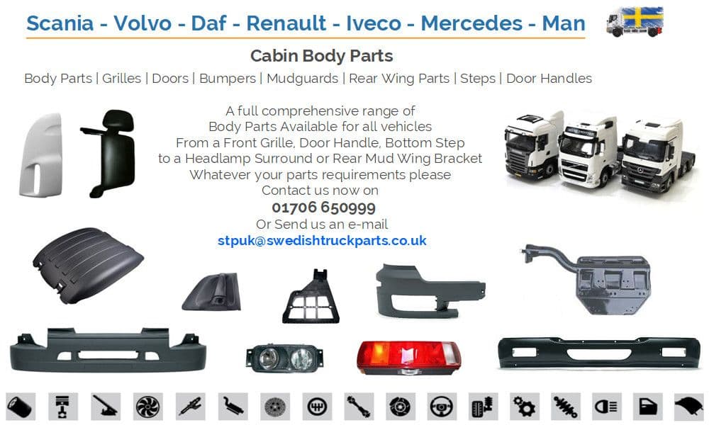Swedish Truck Parts Body Parts