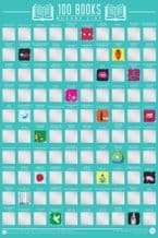 100 Books Bucket List - Scratch off Poster