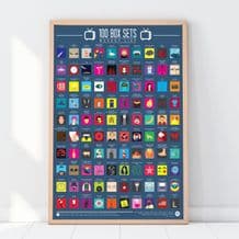 100 Box Sets Bucket List - Scratch off Poster