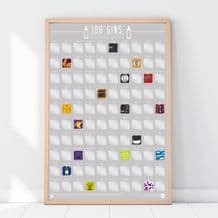 100 Gins Bucket List - Scratch off Poster