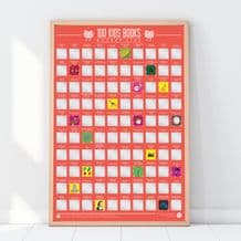 100 Kids Books Bucket List - Scratch Off Poster