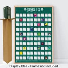 100 Things to Do Bucket List - Scratch off Poster