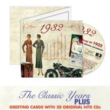 1930 to 1939 The Classic Years CD Greeting Card.